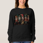 Fünf festliche Weihnachtsknacker Sweatshirt (Vorderseite)