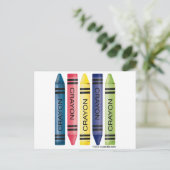 Fünf fette Stifte Postkarte (Stehend Vorderseite)