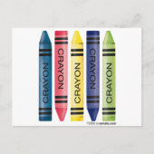 Fünf fette Stifte Postkarte (Vorderseite)