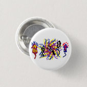 Fünf Feuerwerke Spaß Button (Vorne & Hinten)