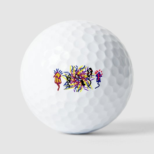 Fünf Feuerwerke Spaß  Golfball (Vorderseite)