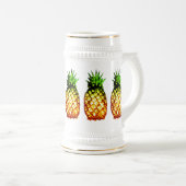 Fünf flüchtige Ananas Bierglas (VorderseiteRechts)