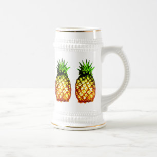 Fünf flüchtige Ananas Bierglas