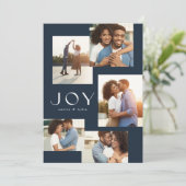 Fünf Foto Collage Moderne Marine Weihnachten (Stehend Vorderseite)