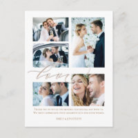 Fünf Foto Collage Script Liebe Hochzeit Vielen Dan