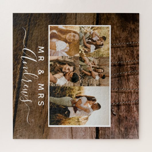 Fünf Foto des romantischen Puzzles (Horizontal)