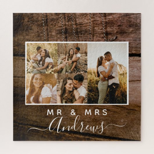 Fünf Foto des romantischen Puzzles (Vertikal)