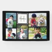 Fünf Fotomaterial-Collage für ein Monogramm Banner (Horizontal)