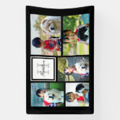 Fünf Fotomaterial-Collage für ein Monogramm Banner (Vertikal)