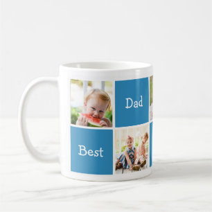 Fünf Fotos bester Vater der Welt Kaffeetasse