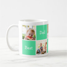 Fünf Fotos bester Vater in der Welt Kaffee-Tasse