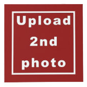 Fünf Fotos Roter Foto Cube Würfel (Rechts)