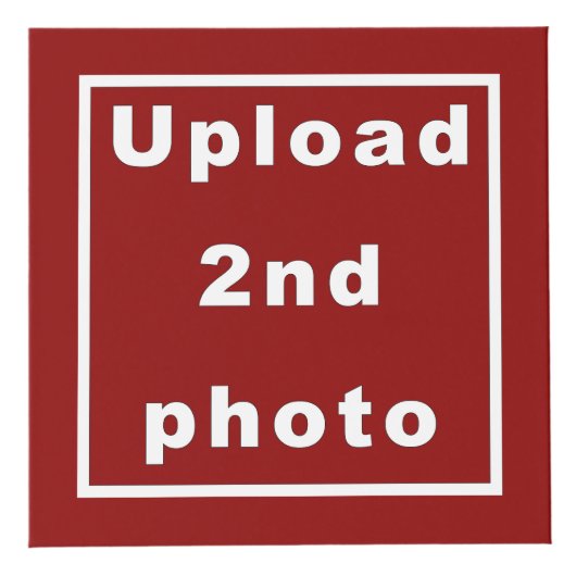 Fünf Fotos Roter Foto Cube Würfel (Rechts)