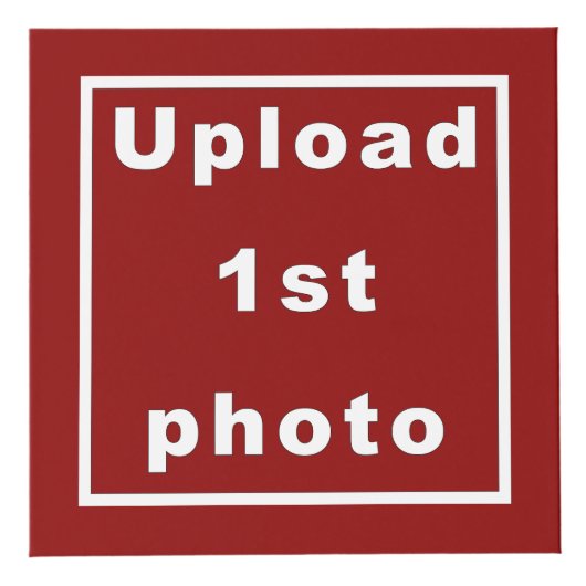 Fünf Fotos Roter Foto Cube Würfel (Vorderseite)