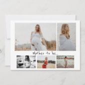 Fünf Fotos sammeln Mutter, um schwanger zu werden Ankündigung (Vorderseite)