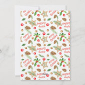 Fünf Fotos Weihnachtskarte Feiertagskarte (Rückseite)