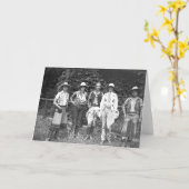 Fünf Frauen auf der Ranch des Typs Karte (Gelbe Blume)