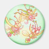 Fünf Freunde grüner Magnet (Vorne)