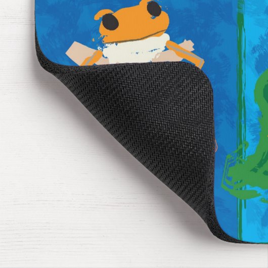 Fünf Frösche Mousepad (Ecke)