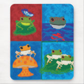 Fünf Frösche Mousepad (Vorne)