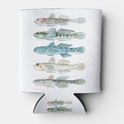 fünf Gänsefische Dosenkühler (Vorderseite)
