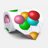 Fünf Geburtstags-Ballone Krawatte (Gerollt)