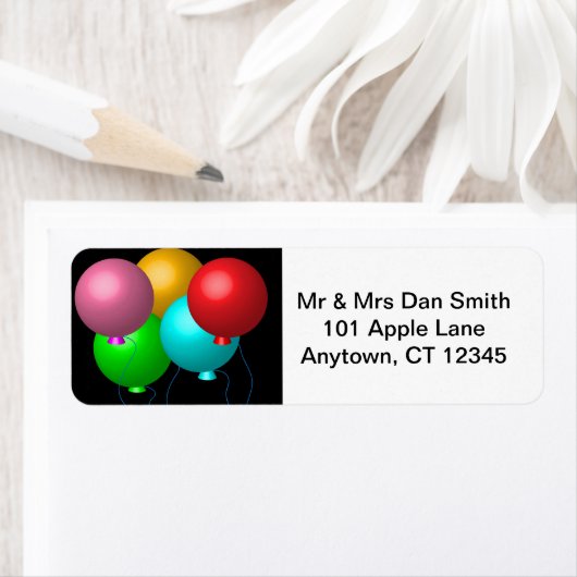 Fünf Geburtstagsballons (Insitu)