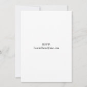 Fünf Geburtstagsballons im 50. Party Einladung (Rückseite)