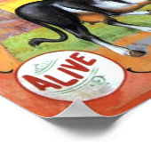 Fünf gelähmte Kuh Poster (Ecke)