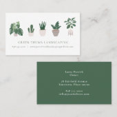 Fünf gepunktete Pflanze Visitenkarte (Vorne/Hinten)