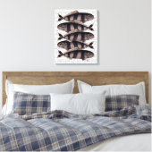 Fünf gestreifte Fische Leinwanddruck (Insitu (Schlafzimmer))