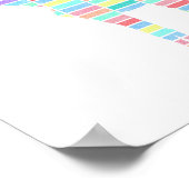 Fünf Giraffen Design 1 Poster (Ecke)