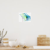 Fünf Giraffen Design 1 Poster (Küche)