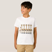 Fünf GIRAFFEN plus eine T-Shirt (Vorne ganz)
