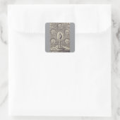 Fünf glorreiche Geheimnisse Quadratischer Aufkleber (Tasche)