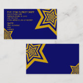 Fünf Gold Stars Visitenkarte (Vorne/Hinten)