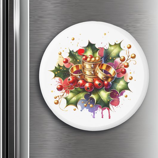 Fünf goldene Ringe | Zwölf Tage Weihnachten Magnet