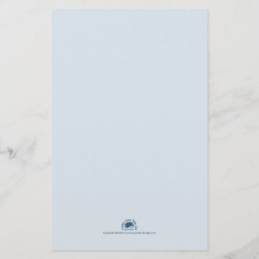 Fünf goldene Weihnachtsbälle - blaues Schreiben (Rückseite)