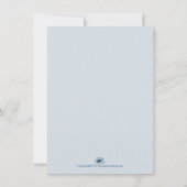 Fünf goldene Weihnachtsbälle - blaues Schreiben (Rückseite)