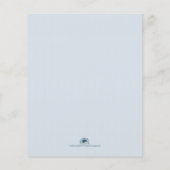 Fünf goldene Weihnachtsbälle - blaues Schreiben (Rückseite)