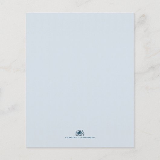 Fünf goldene Weihnachtsbälle - blaues Schreiben (Rückseite)