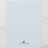 Fünf goldene Weihnachtsbälle - blaues Schreiben (Rückseite)