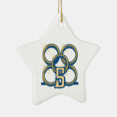 Fünf Goldringe! Keramik Ornament (Rechts)