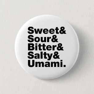 Fünf Grundgeschmacksrichtungen Button