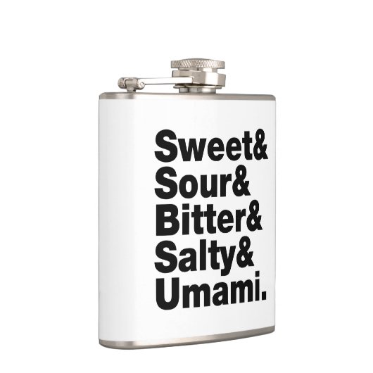 Fünf Grundgeschmacksrichtungen Flachmann (Rechts)