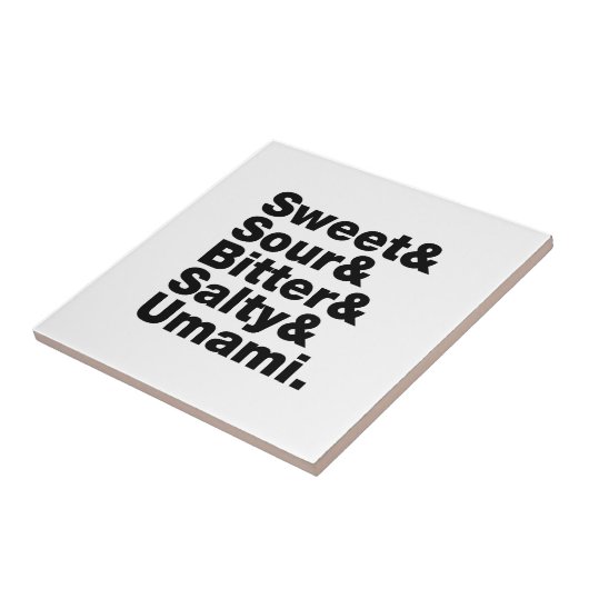 Fünf Grundgeschmacksrichtungen Fliese (Seite)