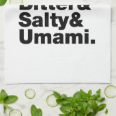 Fünf Grundgeschmacksrichtungen Handtuch (Gefaltet)