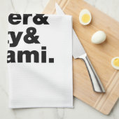 Fünf Grundgeschmacksrichtungen Handtuch (Viertel Falte)