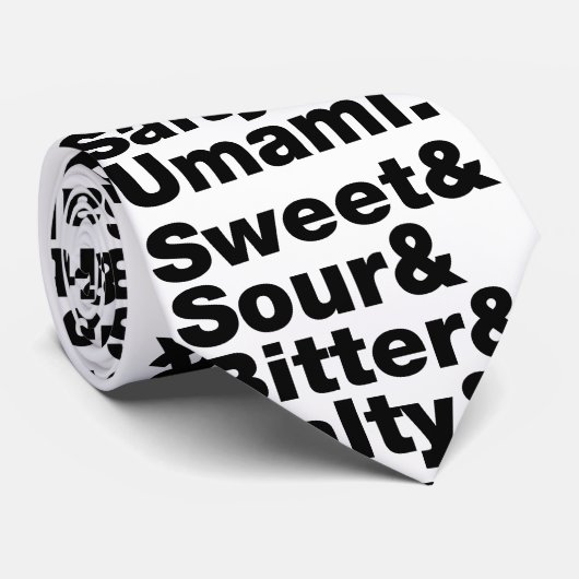 Fünf Grundgeschmacksrichtungen Krawatte (Gerollt)