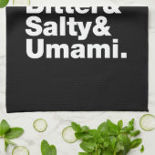 Fünf Grundgeschmacksrichtungen Küchentuch (Gefaltet)